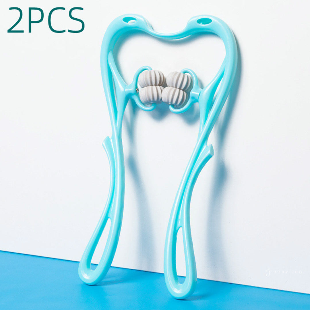 Manual 6-Roller Neck & Shoulder Massager, two-piece set