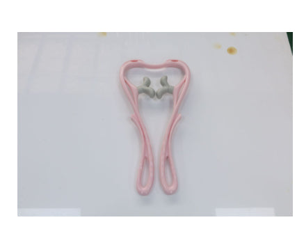 Manual Neck & Shoulder Massager, thumb/nub roller head, pink