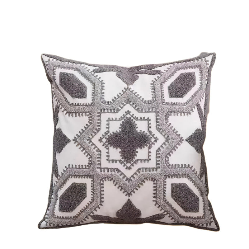 Moroccan tufted cushion cover, detail 3